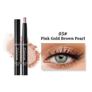 Long-Lasting Highlighter Eyeshadow Stick, Natural Brightening, Lazy Eye Shadow Pen Set, 8 Colors, Fine Glitter, Easy Application