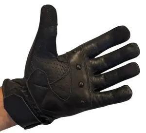 Men's Real Genuine Leather Cruiser Motorcycle Racing Knuckle Protection Gloves