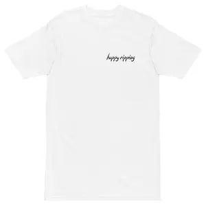 happy ripping tee - white