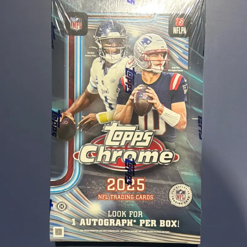 2025 NFL Topps Chrome Hobby box