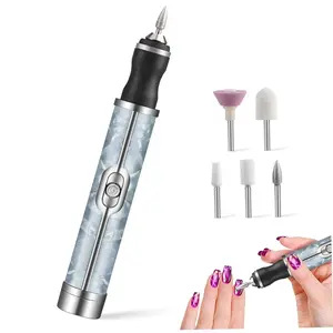 Rechargeable Electric Nail Drill & Automatic Nail Clipper, Portable Fingernail Trimmer Set, Elderly-Friendly Nail Care Kit for Adults Seniors Men Women, Blue 12.5x1.9cm