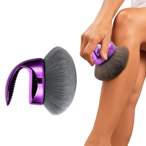 Full-Body Tanning Application Brush, Oversized Wide Kabuki Brush, Soft & Skin-Friendly, Body Care Tool, Even Self-Tanning & Bronze Makeup, Smooth Leg Application, Perfect Blending