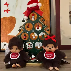 Monchhichi Plush Toy Keychain - Cute Cartoon Characters Bag Christmasgifts for gf & Birthday Gifts - Perfect for Halloween & Occasions - Easy to Carry & Ideal for All Occasions