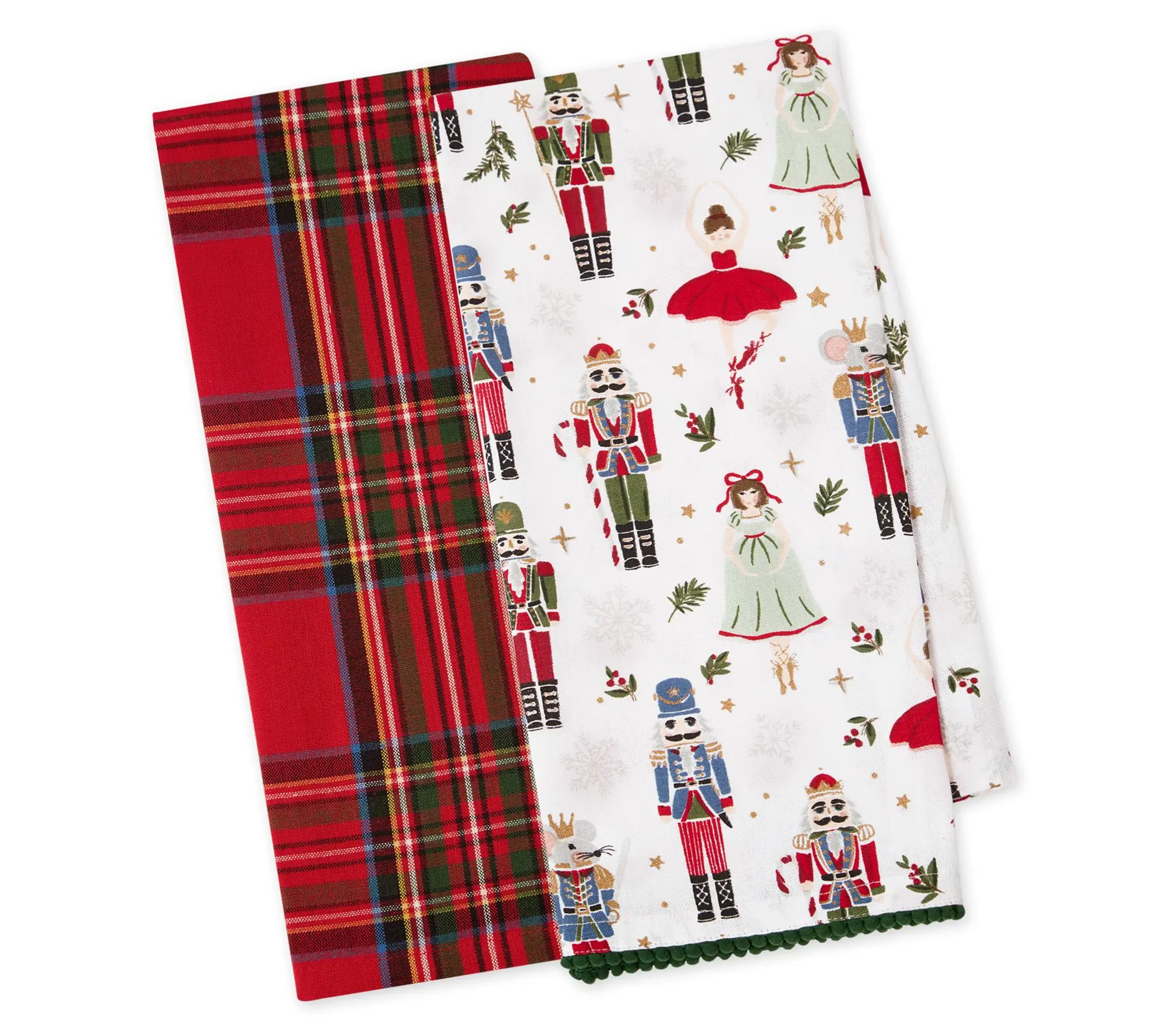 Design Imports Set of 2 Christmas Dance Kitchen Towels