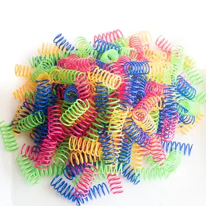 Whisker Whimsey Colorful Cat Springs - Engaging Interactive Toys for Cats - Durable Pet-Safe Plastic - Bright Colors - Super Bouncy - Pack Sizes 4, 12, 24, 48, 100, 200 Pieces