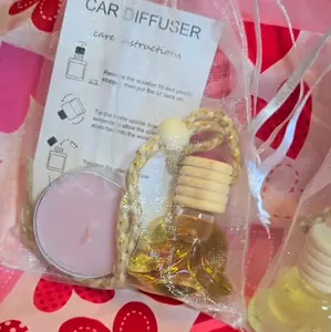 Car Diffuser & Candles Handmade with Love - Care Instructions Included - Includes Essential Oils & Fragrance Aroma