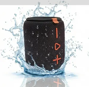 Portable outdoor wireless subwoofer with charging cable and auxiliary cable - wireless audio subwoofer plug for enhanced shock resistance, built-in microphone, TWS stereo subwoofer stick for hands-free calling/FM/TF card/USB drive Speakers Smartphone