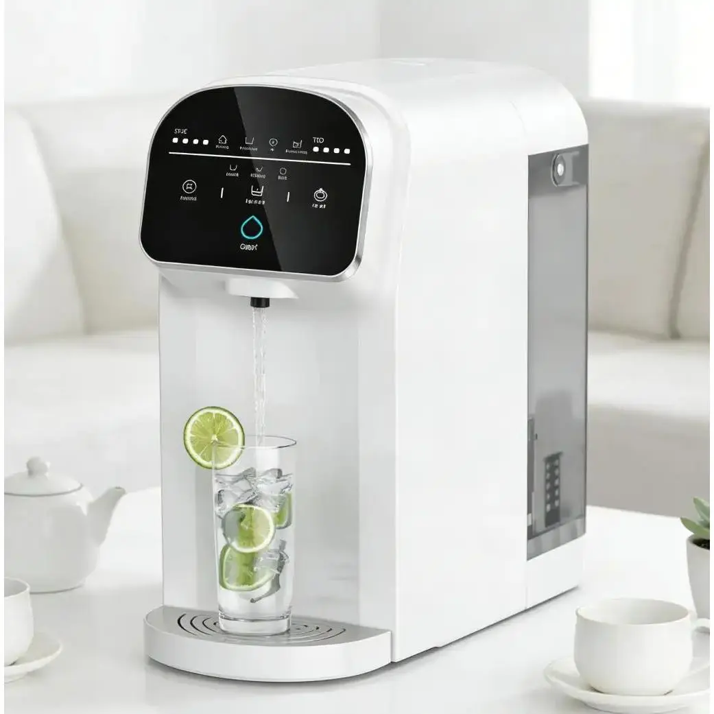 Cdans--Tankless Instant Hot Water Purifier Dispenser with UV Sterilization, Smart Adjustable Temperature Control, Dual Use Wall Mount & Countertop Household Water Filter System