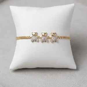 Beautiful Bracelet for Daily Use Size 6.5” to 7.5” with Adorable Bear Design Perfect for Everyday Wear