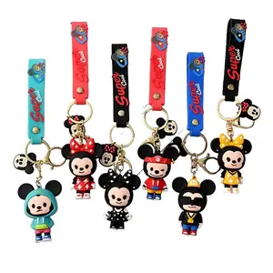 Disney Minnie Mouse & Mickey Mouse Keyring - Super Cool Collection with Various Designs & Colors - Vibrant Keychains for Everyday Use or Gifting