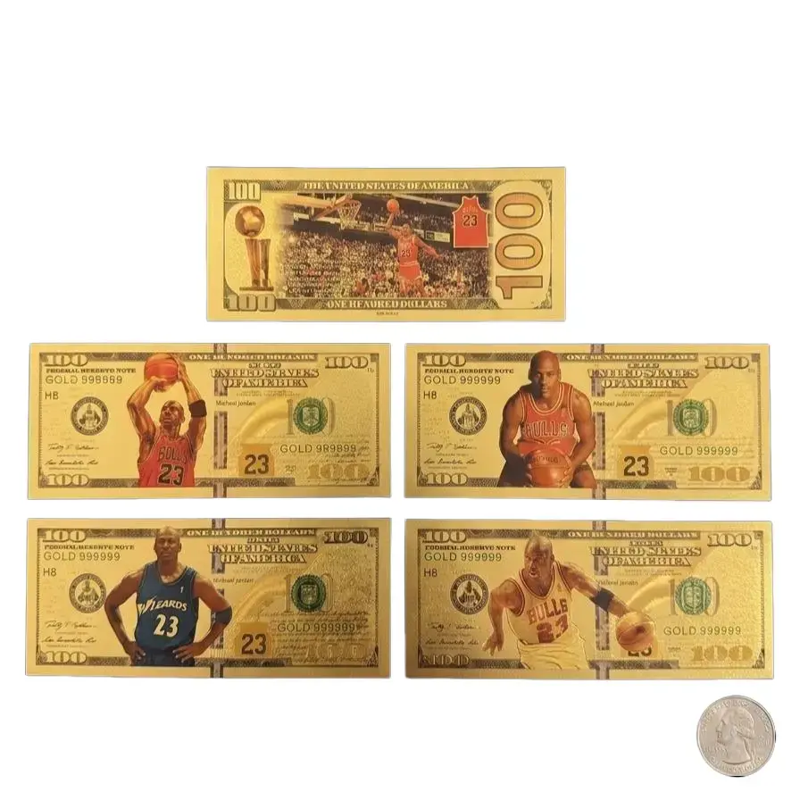 Commemorative Gold Foil Note - Non-Sports Trading Card Collectible Accessory