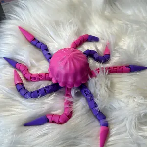 3D Printed Fidget Jellyfish Pink/Purple - Stress Relief