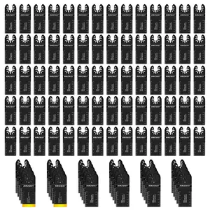 Titanium Oscillating Tool Blade,Summer Vibes  Professional Bi-Metal Multitool Blades Kits for Wood Nails, Metal, Plastic, with Japanese Teeth Fit Dewalt Milwaukee Bosch Worx Ryobi