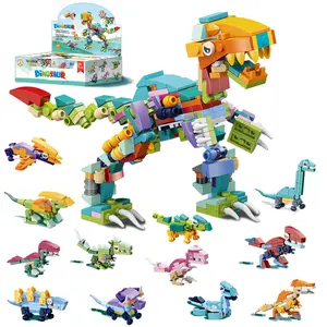 12 Dinosaurs Animal Party Favors Mini Building Blocks 12 in 1 Tyrannosaurus Rex Building Sets Toys for Classroom Prizes Gift Bag Fillers Easter Birthday Gifts Teens or Teachers TikTokShopBlackFriday