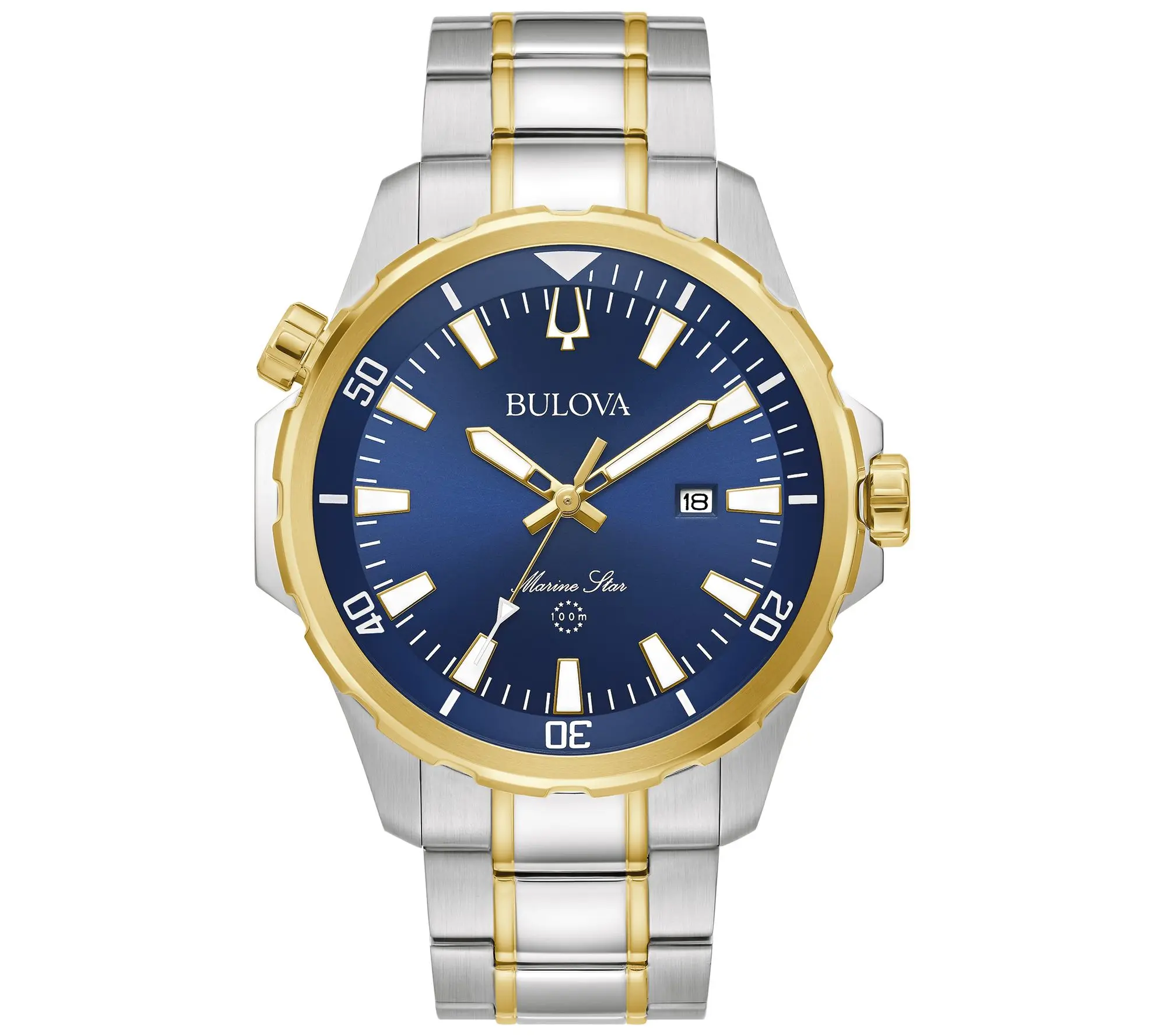 Bulova Men's Marine Star Two-Tone Stainless Steel Watch Bulova Men's Marine Star Two-Tone Stainless Steel Watch