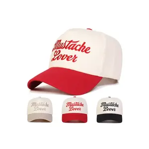 Unisex Mustache Lover Fun Five-Sided Baseball Cap, Adjustable Sun Protection Hat for Men & Women, Casual Spring & Fall Outdoor Travel