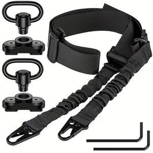 Adjustable Two-Point Tactical Sling, Traditional Outdoor Sport Strap for Molle Bag, Premium Quality Accessories Set