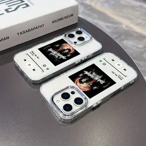 T-Tokio Hotel Rock Singer Group Protective Phone Case, Compatible with iPhone Models 17-11 Pro Max, Metal Silver Color Lens Frame, Transparent Soft Back Cover