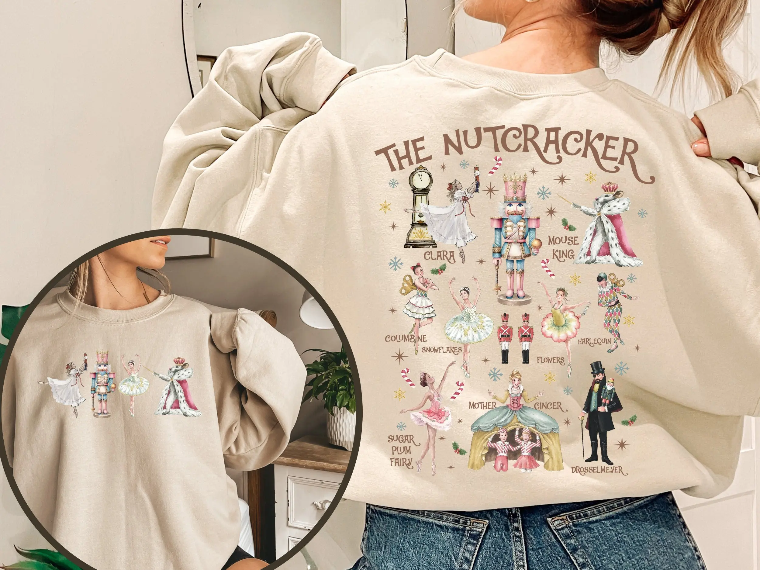Nutcracker Sweatshirt, Christmas Nutcracker Shirt, Christmas Sweatshirt, Nutcracker Ballet Shirt, Christmas Shirt, Christmas Party Sweater Cotton Crewneck