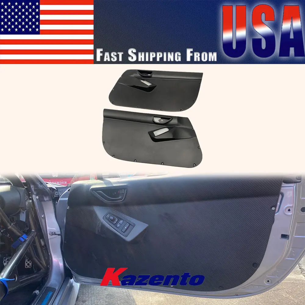For Subaru BRZ ZD8 ZN8 GR86 2022-23 KT Style Carbon Fiber Side Inner Door Panel Pair US WAREHOUSE CLEARANCE SALE