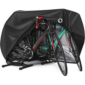 Bike Cover, Outdoor Waterproof Bicycle Covers, Rain Sun UV Dust Wind Proof Bike Cover with Lock Hole for Mountain Road Bike Electric Bike Ebike, Outdoor Bike Storage