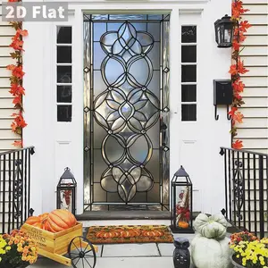 Self-adhesive Door Sticker, Removable PVC House Wall Decor, Versatile Decorative Wall Stickers for Home Decoration, Ornaments