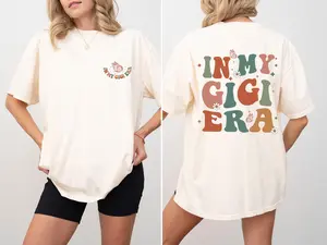 In My Gigi Era, Grandma, Nana, Mom Era, Mother's Day, Tshirt, Women's Crew Neck, Crewneck
