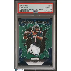 2023 Panini Prizm Prizm Break CJ Stroud Green #PB6 PSA 10 GEM MINT