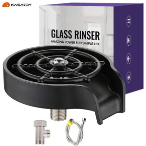 Kitchen Sink Glass Rinser, 1 Count Automatic Cup Washer, High Pressure Spray Faucet Accessories for Home Kitchen, Sink Accessories Does not apply