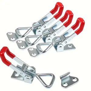 4 Pack Toggle Latch Clamp, Adjustable Latch & Smoker Clamps, Heavy Duty Latches & 330Lbs Holding Capacity Pull for Lid Jig & Tool Box Case.