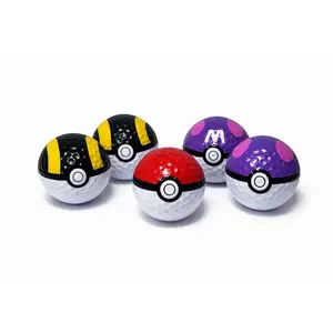 Pokemon Style Golf Balls Set (3) – Master Ball, Ultra Ball, Pokeball
