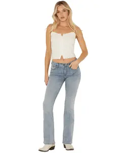 Idyllwind Women's Rebel Mid Rise Bootcut Super Stretch Denim Jeans - Iwfa24j15-Ltw