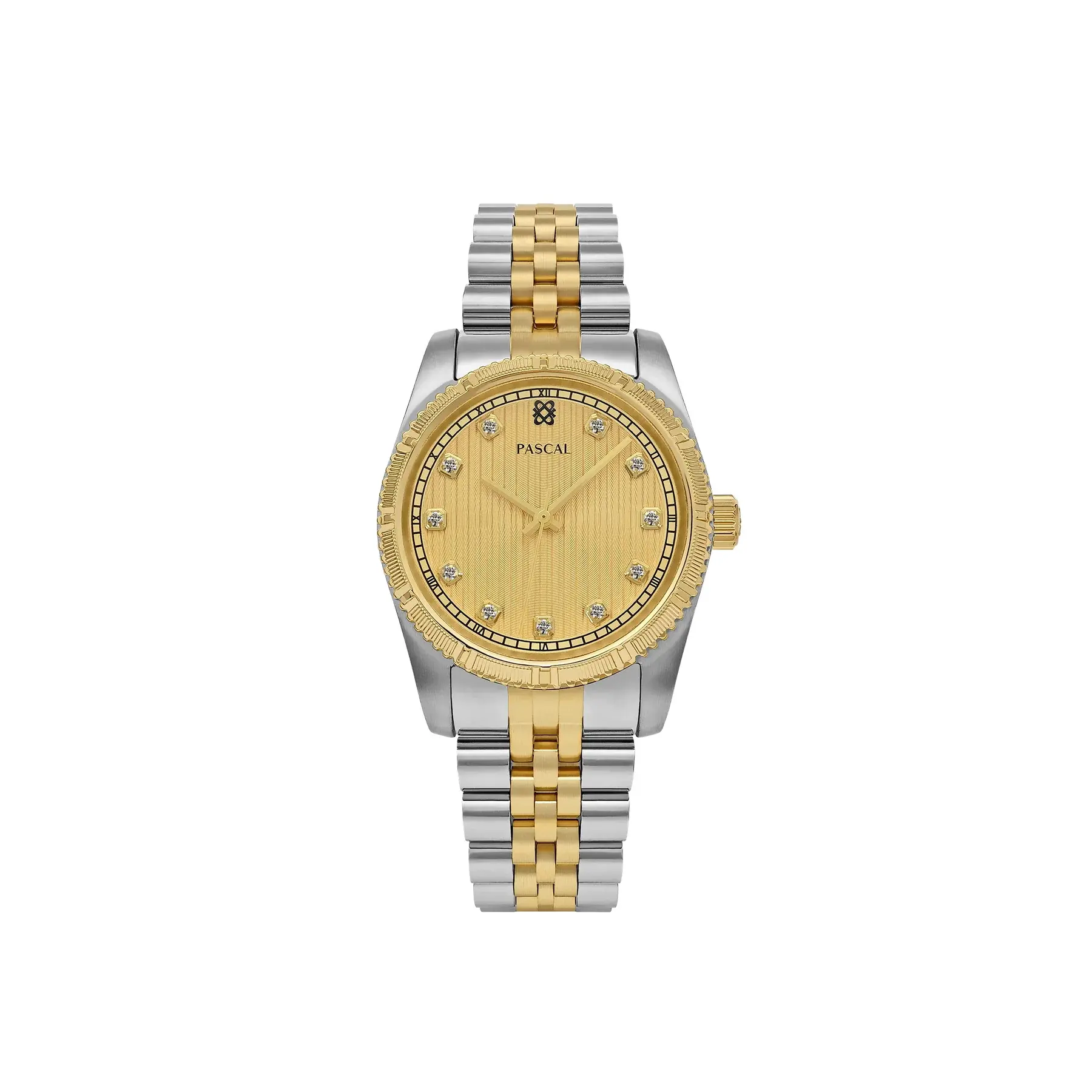 PASCAL Diamond Classic Watch for Women & Men 31mm & 36mm Swiss Quartz Stainless Steel Waterproof Luxury Wrist Watch with Lab-Grown Diamonds