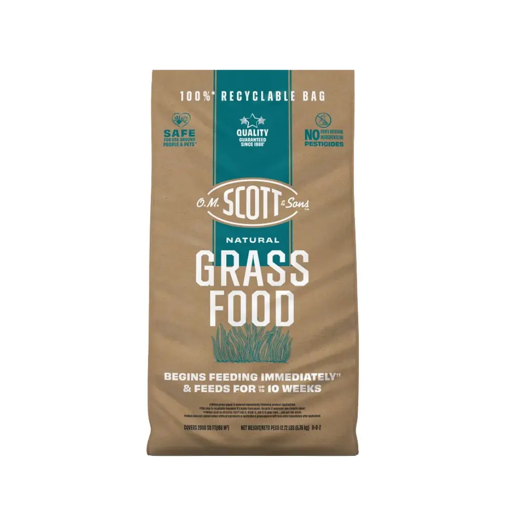 O.M. Scott & Sons Natural Grass Food, Bagged Fertilizers & Plant Food for Home Garden Soil Care