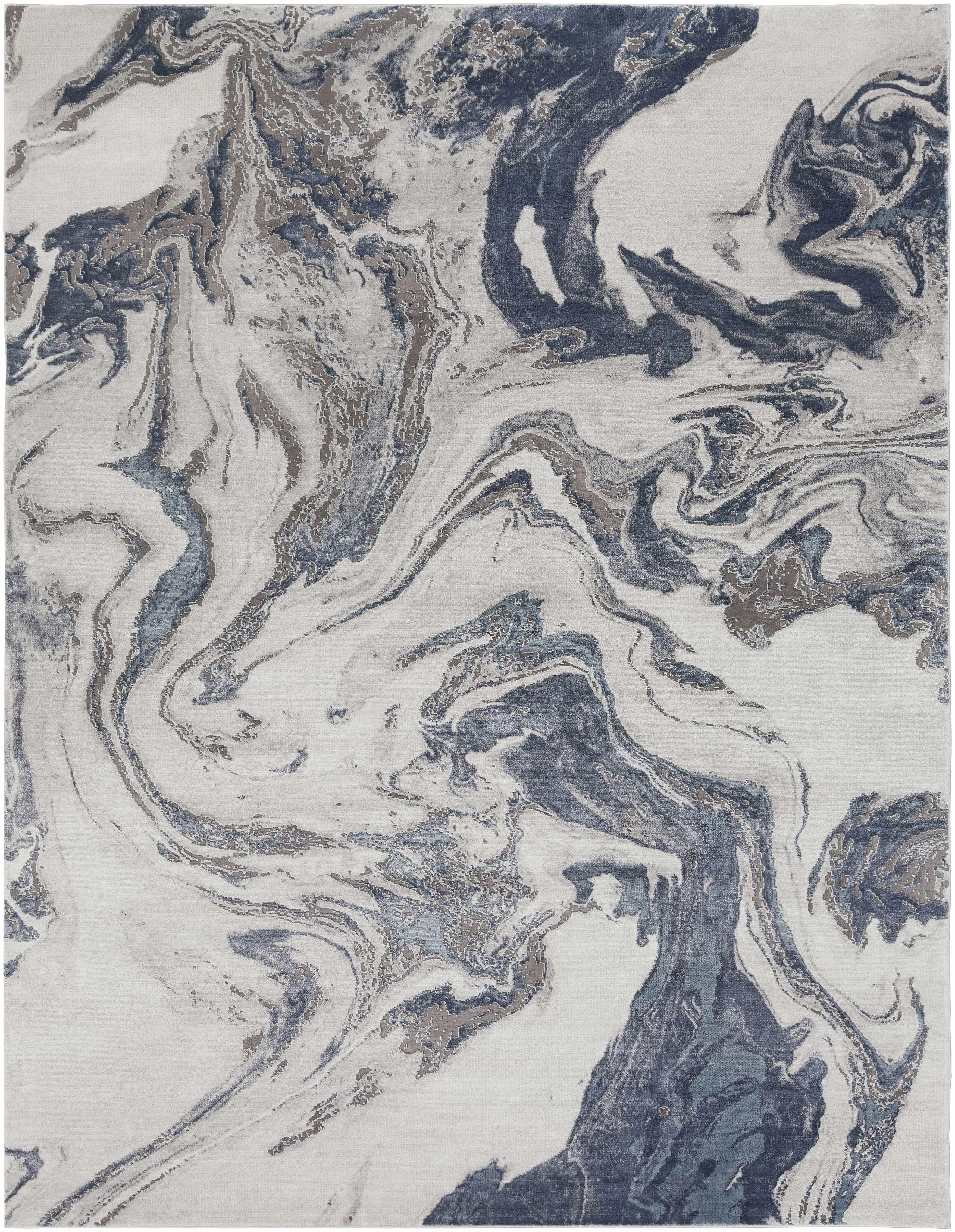 Moana Denim Blue Marble Design Indoor Decorative Area Rug, Home Decor Textile Carpet, Home Decor Rug, Indoor Area Rug