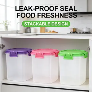 3Pcs Mini Food Storage Container Set | 138ml Small Plastic Fresh Box with Locking Lids | BPA-Free Kitchen Organizer for Snacks & Sauces | Stackable Clear Bento Box for Kids & Office