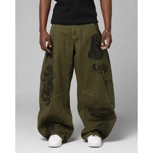 Loiter Layered Holy Fire Cargo Pants Khaki