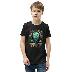 Youth "The World Is Too Loud For Me" Short Sleeve T-Shirt