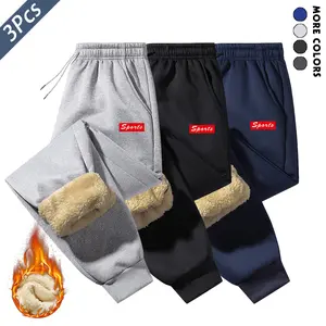 Men's Winter Fleece-Lined Thickened Warm Lambswool Pants, Suitable for Outdoor Sports, Street Style, and Fashion, Perfect for Autumn and Winter. Great Christmas and Halloween Gift for Family and Friends.