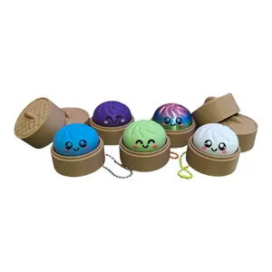 Viral Dumplings in fidget clickers! With Keychains! Great for fidgeting, sensory relief - hours of fun!
