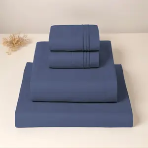 Microfiber Bed Sheets Twin Size 3-Piece Set - Oeko-Tex Certified, Deep Pocket Fit, Soft, Wrinkle-Free, Breathable, Cooling Hotel Luxury Bedding with Quick Delivery