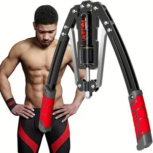 Adjustable Hydraulic Arm Strengthener, Weight Capacity 22-440 lbs, Iron Structure Home Fitness Equipment, Chest and Arm Exercise Machine, Adjustable Workout Equipment