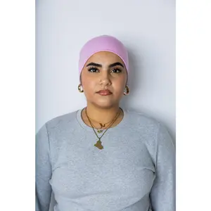 Under Scarf Tube Cap - Flamingo Pink