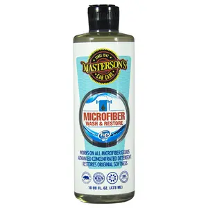 MASTERSON'S CAR CARE - MICROFIBER WASH & RESTORE (16 oz) - MCC_112_16 - Works On All Microfiber Towels and Fabrics - Concentrated Formula Works in All Washing Machines