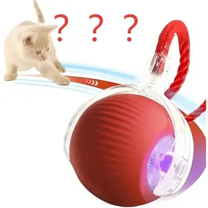 Interactive Cat&Dog Toy Ball: Automatic Rolling Electric Ball for Indoor Cats Dogs Motion Sensing Fun Tail Chasing Sports Stimulation Pet Gifts Supplies