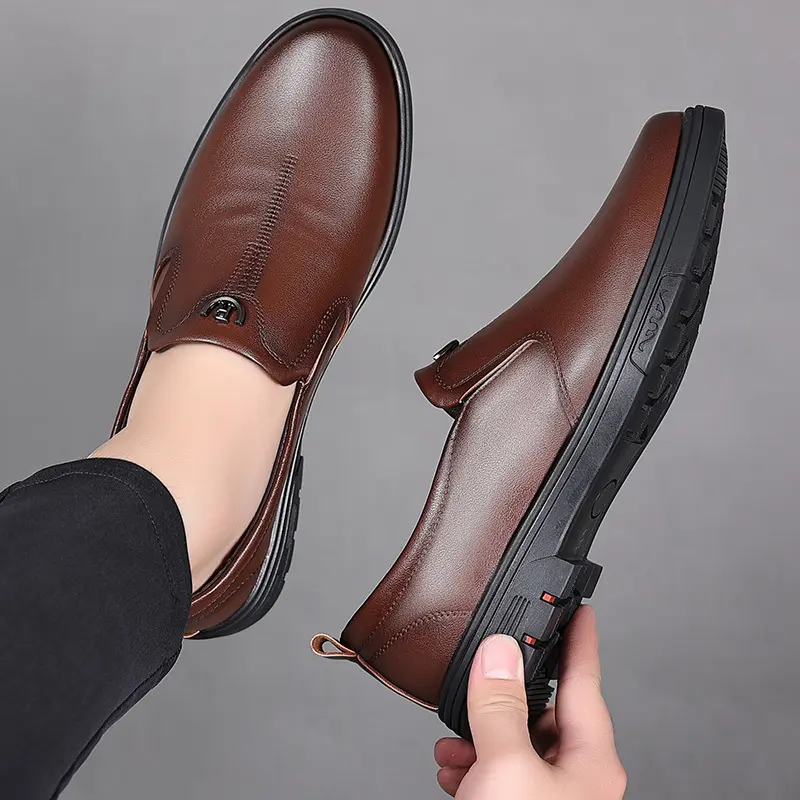 Brand Bdhjydb Men's Trendy Driving Shoes, Slip-On Design, Pebbled Texture Upper, Non-Slip Sneaker Sole, Multifunctional Loafers for Driving and Daily Walking