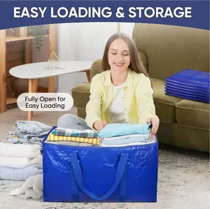 Portable Waterproof Storage Totes for Moving, Laundry and Outdoor Trips