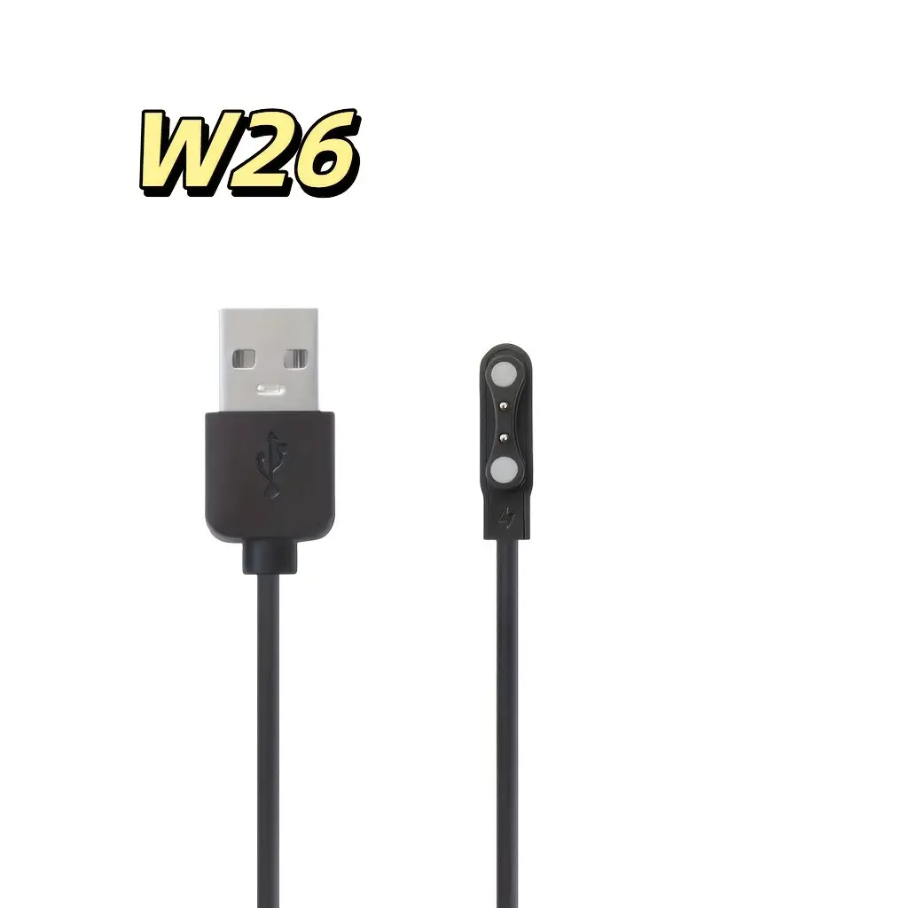 W26 Watch Charging Cable, Magnetic USB-C Charger for Smartwatches, Compatible with W26/26+/w26m/w55+/zhc, Durable Design