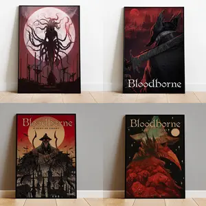 Bloodborne Game Poster Unframed, The Hunter Wall Art, Gaming Poster Decor | Video Game Wall Art | Gamer Gift, Room Decor,  Wall Art, Wall decor, Birthday Gift.