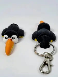 Jointed Parrot Keychain for Clothing Accessories, Halloween Christmas Easter Valentine Thanksgiving Decorations, Best Holiday Gift Choice